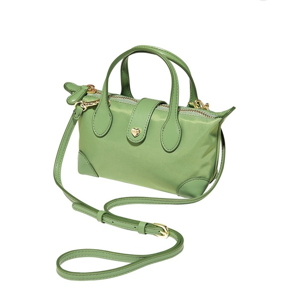Stoney Clover Lane Handbags - NWT STONEY CLOVER LN Pouchette Green Nylon Crossbody Bag